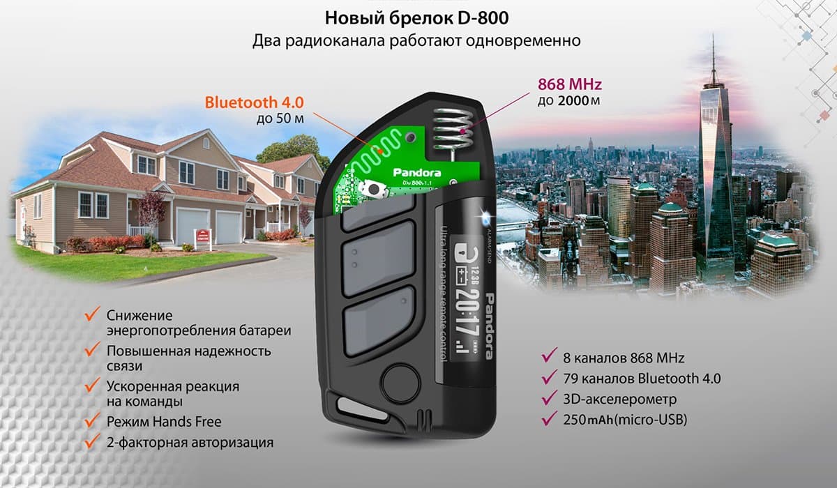 Брелок D-800
